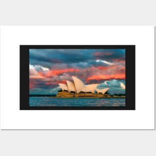 Sydney Opera House sunset Posters and Art